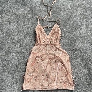 Rose gold dress